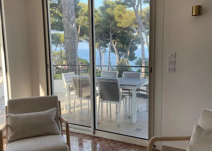 Palmiers Et Pins Face A La Dans Classee Du Cap D 公寓 昂蒂布