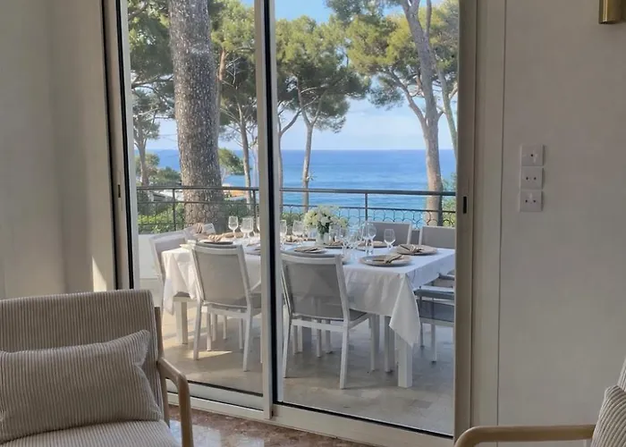 Palmiers Et Pins Face A La Dans Classee Du Cap D 公寓 昂蒂布